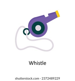 Whistle vector Flat Icon Design illustration. Symbol on White background EPS 10 File 