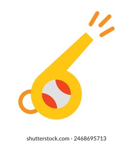 Whistle Vector Flat Icon Design