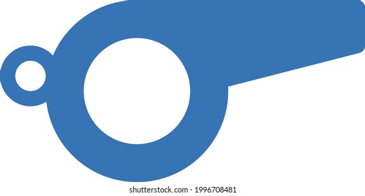 icono de color de glifo de vector de silbido
