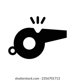 Whistle Vector Glyph Icon For Personal And Commercial Use.
