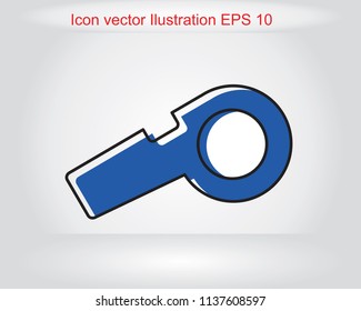 whistle vector icon