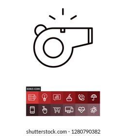 Whistle vector icon