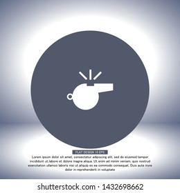 Whistle Vector icon 