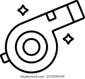 Whistle vector icon. Can be used for printing, mobile and web applications.