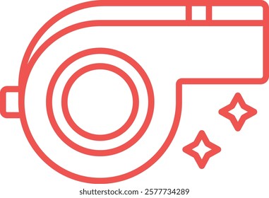 Whistle vector icon. Can be used for printing, mobile and web applications.