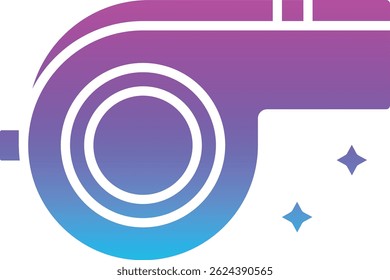 Whistle vector icon. Can be used for printing, mobile and web applications.