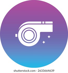 Whistle vector icon. Can be used for printing, mobile and web applications.