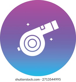 Icono de Vector de silbato. Se puede utilizar para aplicaciones de impresión, móviles y de Web.