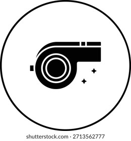 Whistle vector icon. Can be used for printing, mobile and web applications.