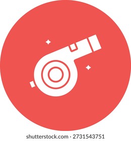 Icono de Vector de silbato. Se puede utilizar para aplicaciones de impresión, móviles y de Web.