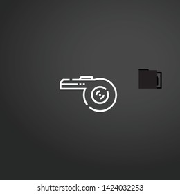 Whistle vector icon. Whistle concept stroke symbol design. Thin graphic elements vector illustration, outline pattern for your web site design, logo, UI. EPS 10.