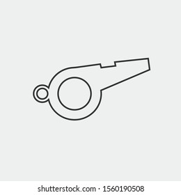 Whistle vector icon illustration sign