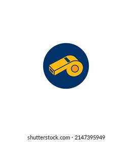 whistle vector icon illustration simple design.