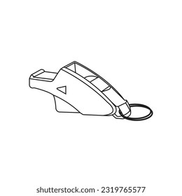 whistle vector icon illustration simple design.