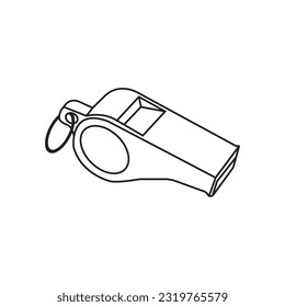 whistle vector icon illustration simple design.