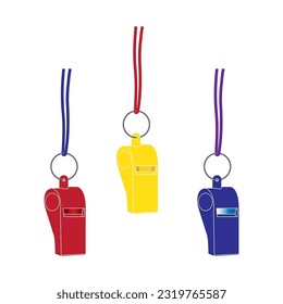 whistle vector icon illustration simple design.
