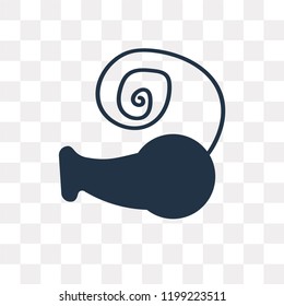 Whistle vector icon isolated on transparent background, Whistle transparency concept can be used web and mobile