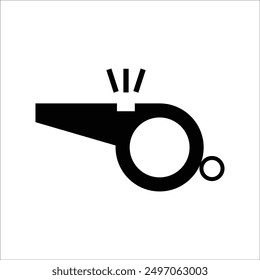 whistle vector icon line template