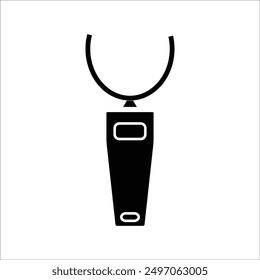 whistle vector icon line template