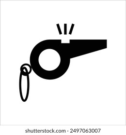 whistle vector icon line template