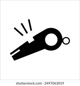 whistle vector icon line template