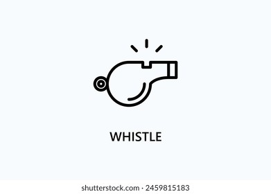 Whistle Vector Icon Or Logo Illustration