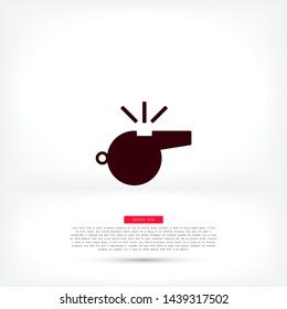 Whistle Vector icon . Lorem Ipsum Illustration design