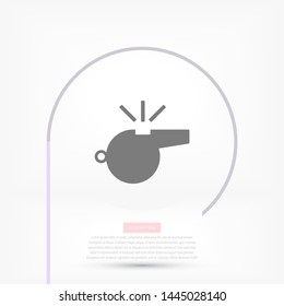 Whistle Vector icon . Lorem Ipsum Illustration design