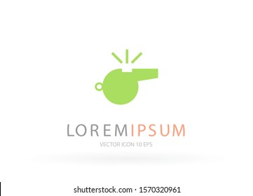Whistle Vector icon . Lorem Ipsum Illustration design