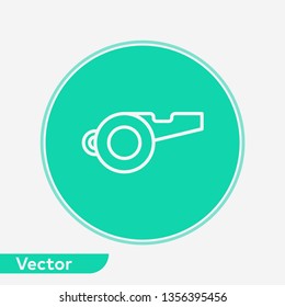 Whistle vector icon sign symbol