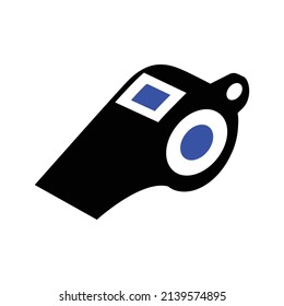  Whistle vector Icon .Sports icon. Simple flat vector illustration for your web site design, logo, app, UI.