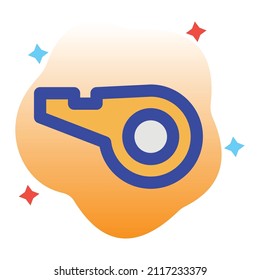 Whistle Vector icon which is suitable for commercial work and easily modify or edit it

