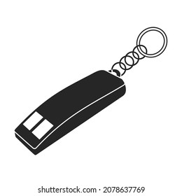 Whistle vector icon.Black vector icon isolated on white background whistle.