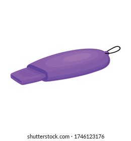 Whistle vector icon.Cartoon vector icon isolated on white background whistle.