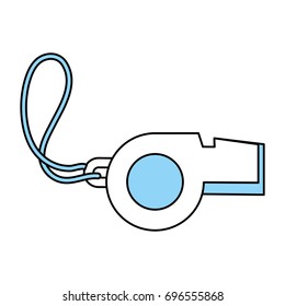 whistle vector illustration