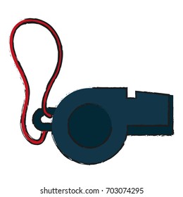 whistle vector illustration