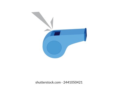 Whistle vector illustration isolated on white background