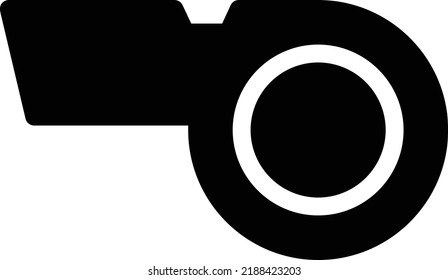 Whistle Vector illustration on a transparent background.Premium quality symbols.Glyphs vector icon for concept and graphic design.