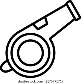 Whistle Vector Line Icon Design