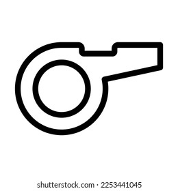 Whistle Vector Line Icon Design