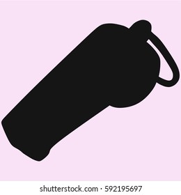 whistle vector silhouette isolated