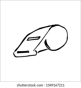 whistle vector sketch