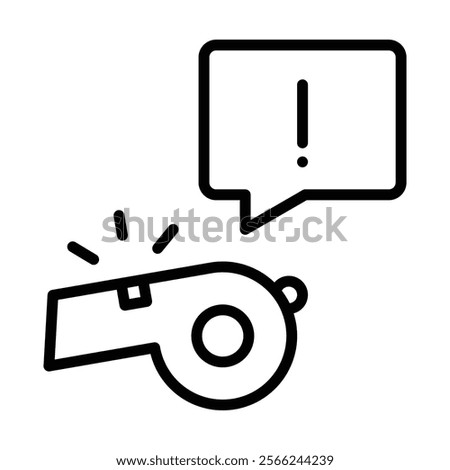 Whistleblower Icon Element For Design