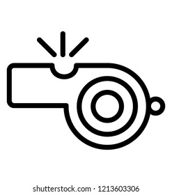 A whistleblower instrument line icon 