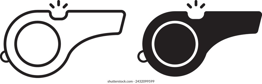 logo del icono del vector del informante. contorno negro aislado fondo blanco