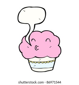 whistling cupcake cartoon