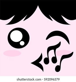 whistling face