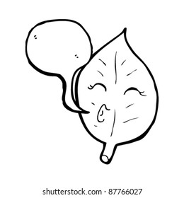whistling leaf cartoon