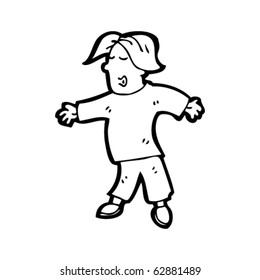 whistling man cartoon