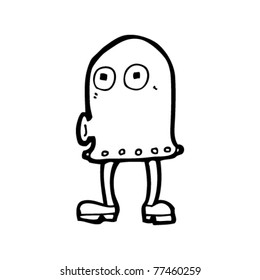 caricatura de un robot silbador